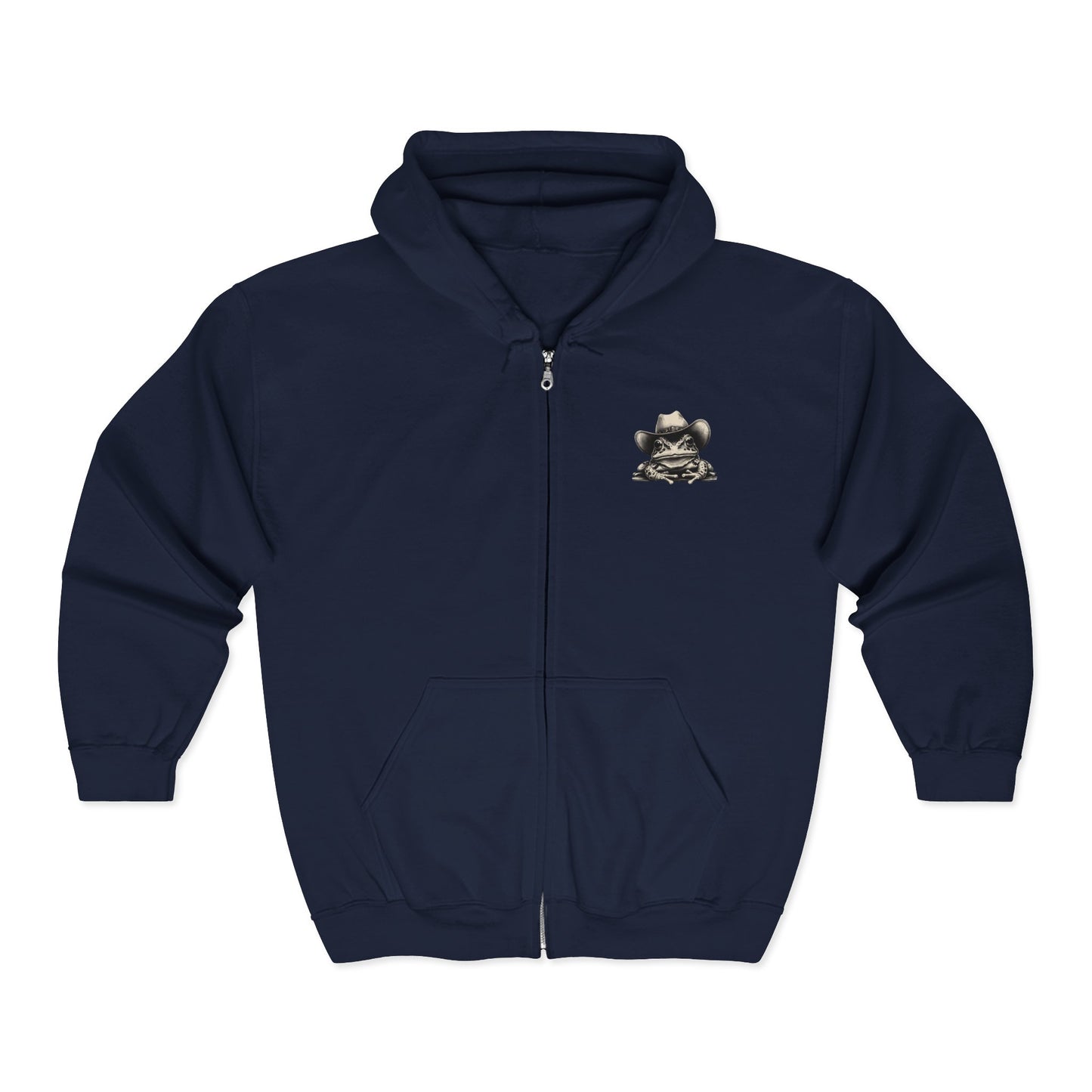 Western Frog Zip Up Hoodie