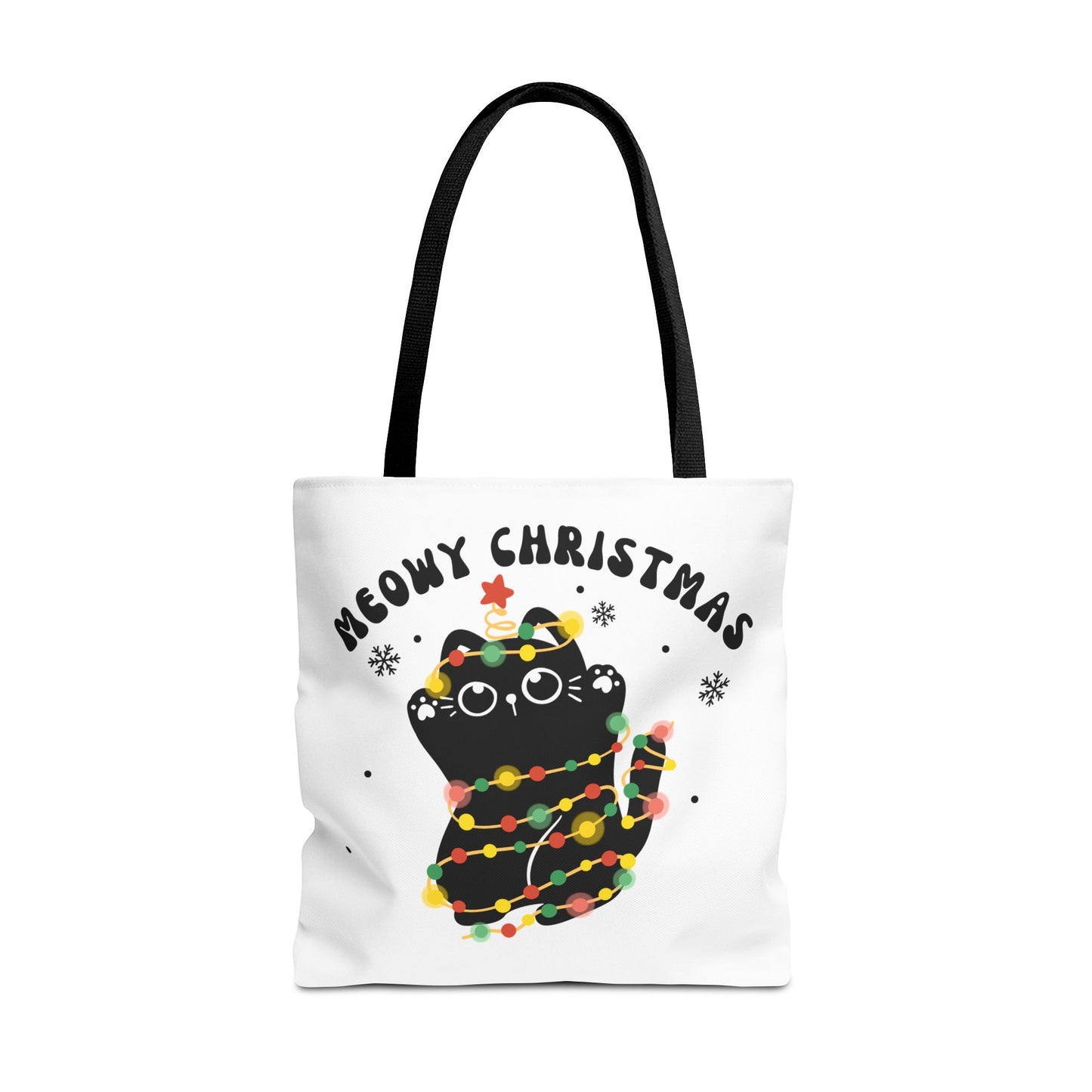 Meowy Christmas Tote Bag