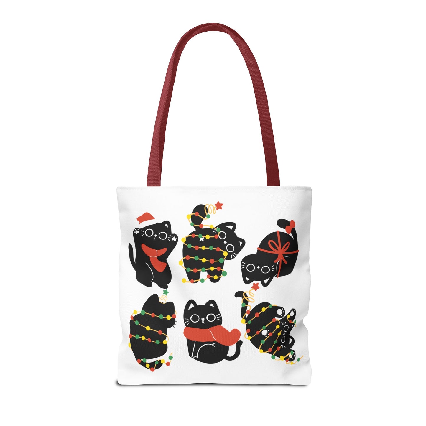 Meowy Christmas Tote Bag