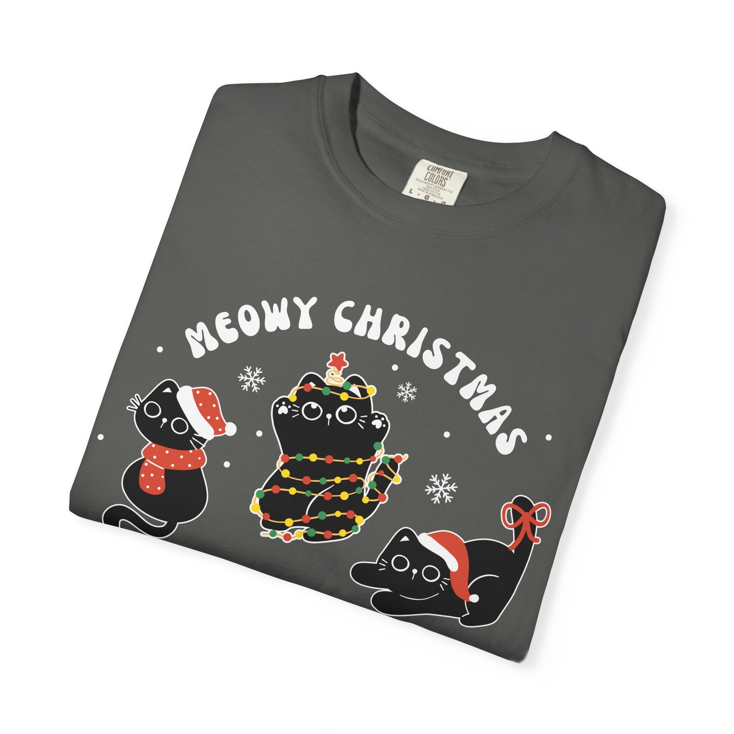 Meowy Christmas T-shirt