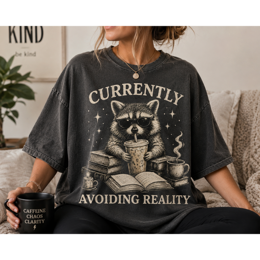 Bookish Raccoon Tee