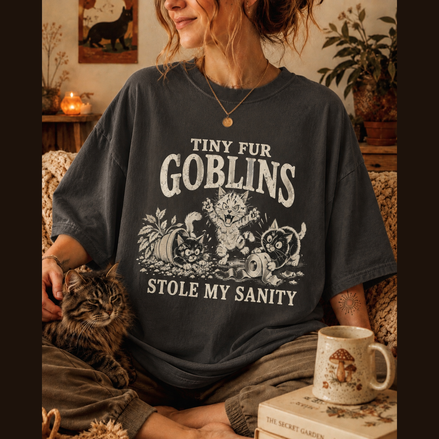 Tiny Fur Goblins Cat Shirt