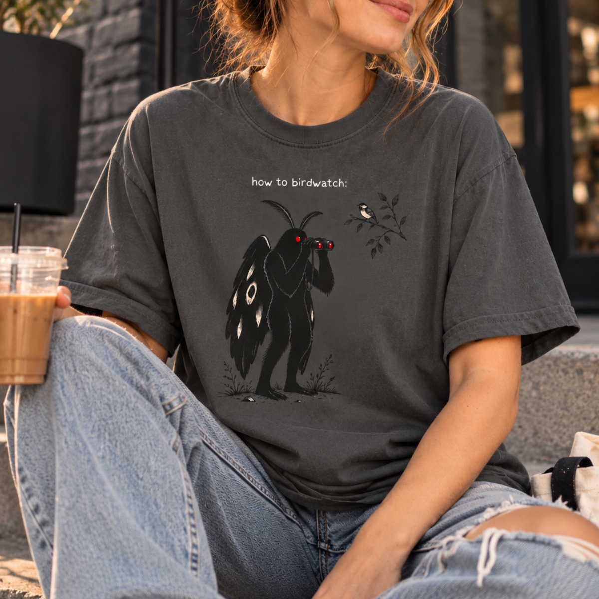 Mothman Birdwatching Shirt