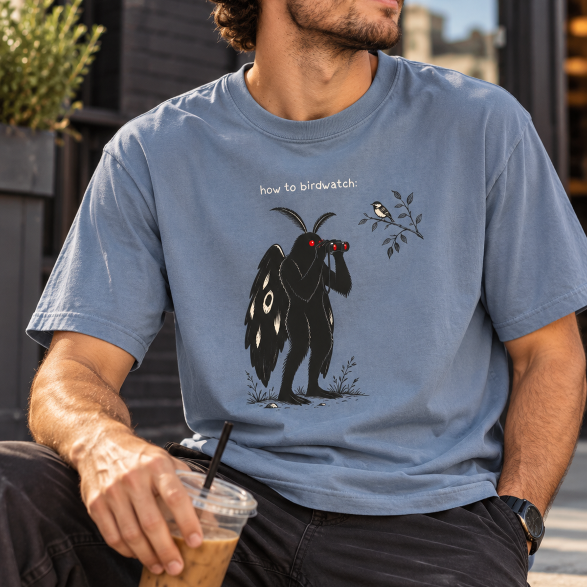 Mothman Birdwatching Shirt