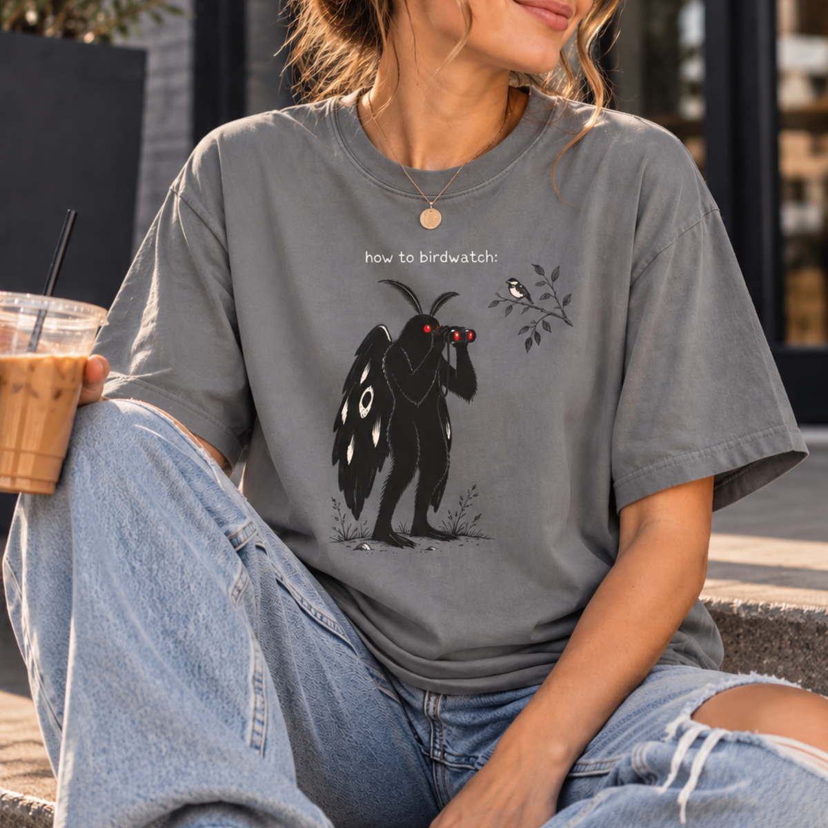 Mothman Birdwatching Shirt