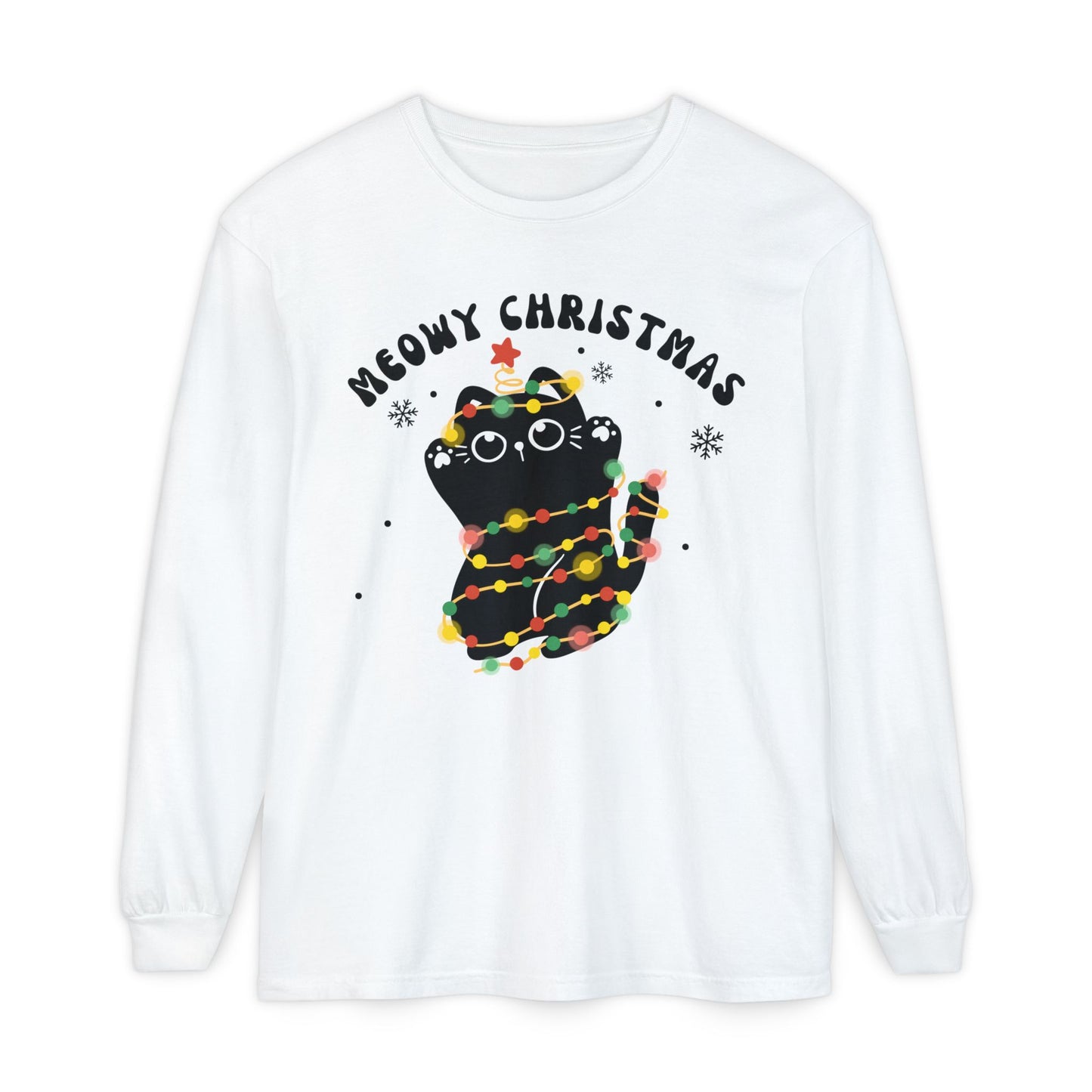 Meowy Christmas Long Sleeve T-Shirt