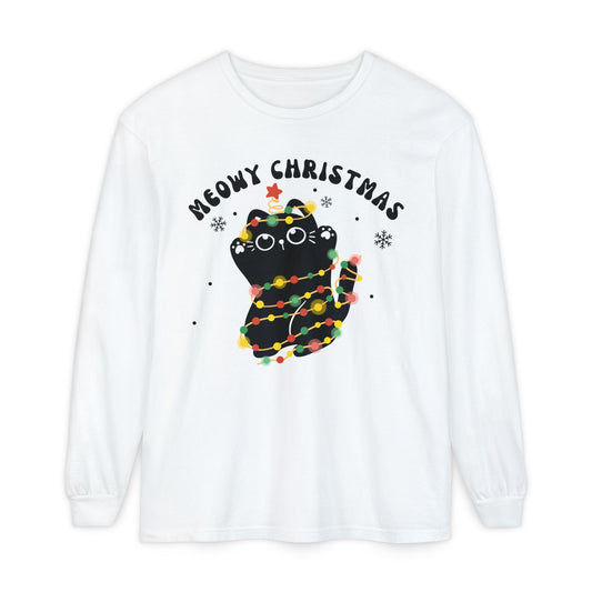 Meowy Christmas Long Sleeve T-Shirt
