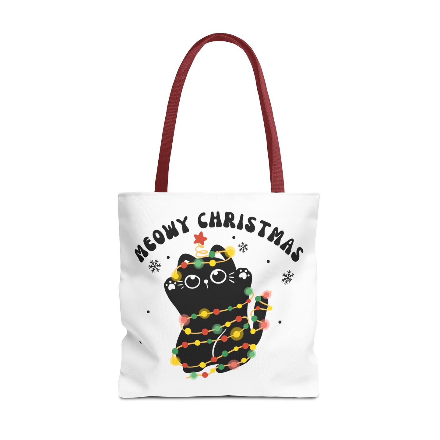 Meowy Christmas Tote Bag