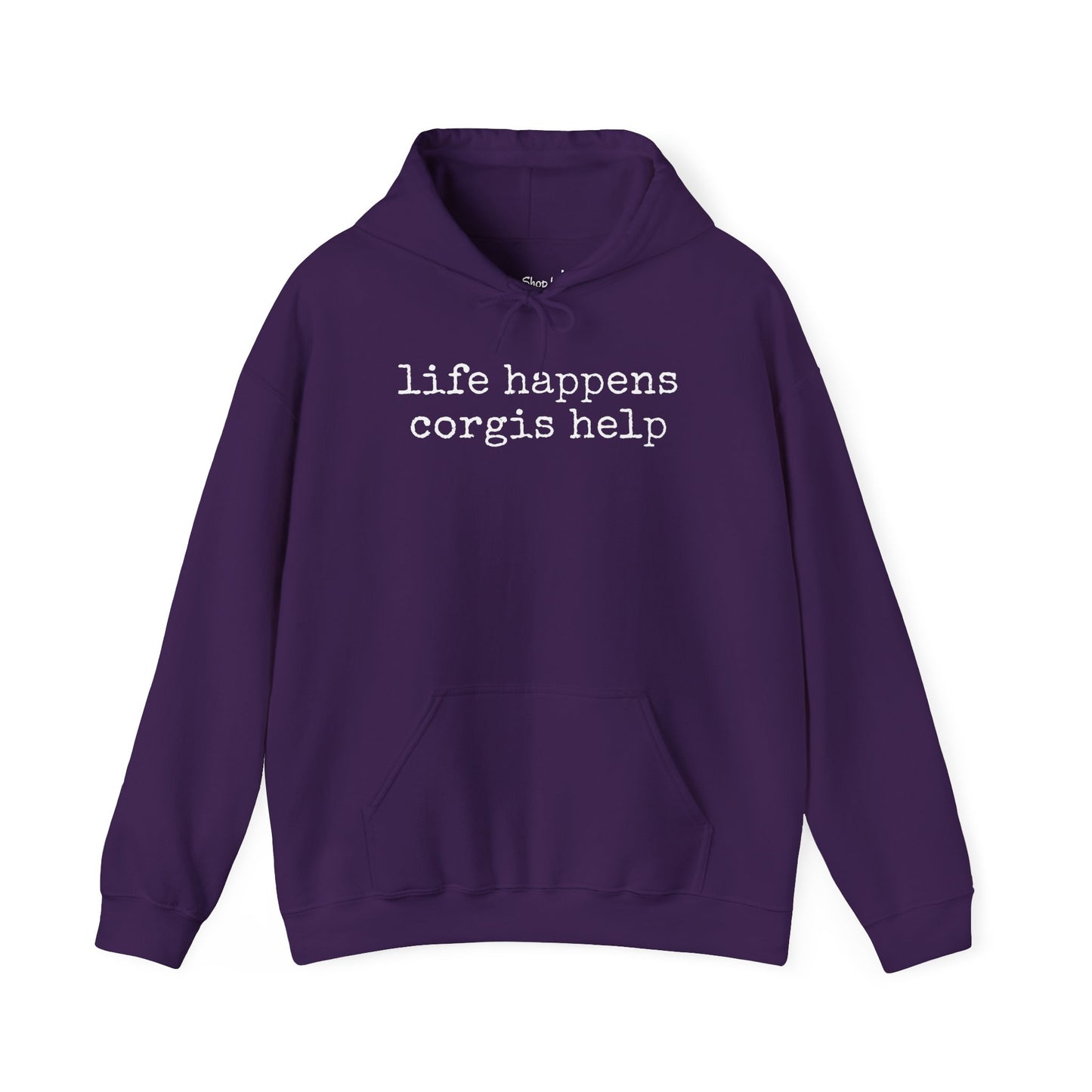Life Happens Corgi Hoodie