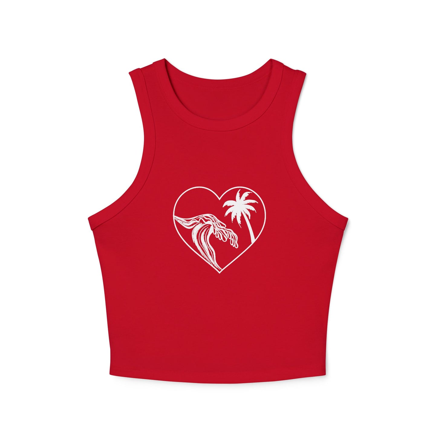 Wave Palm Tree Heart Shirt