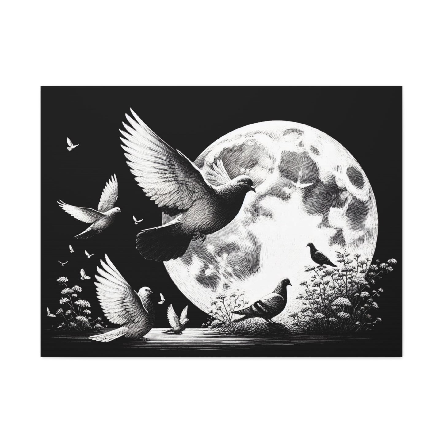 Canvas Print Pigeon