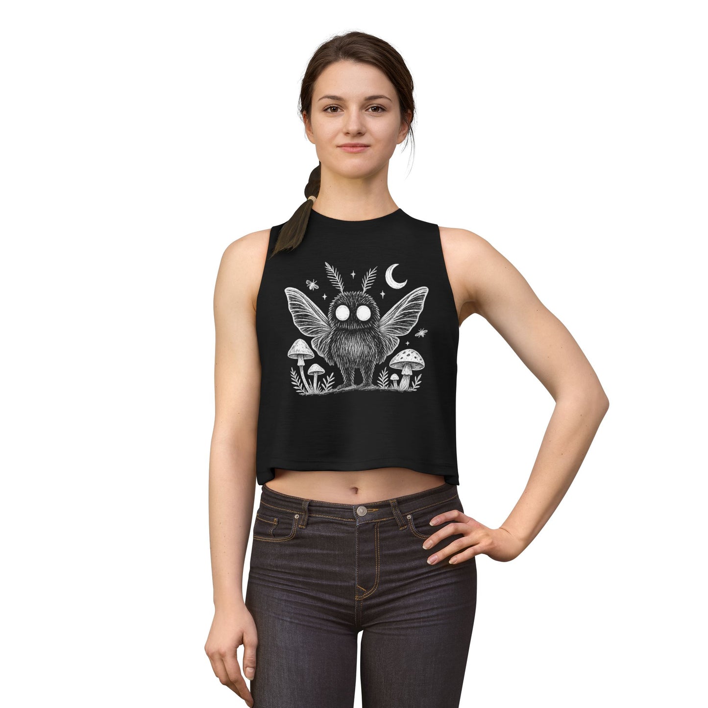 Mothman Crop Tank Top