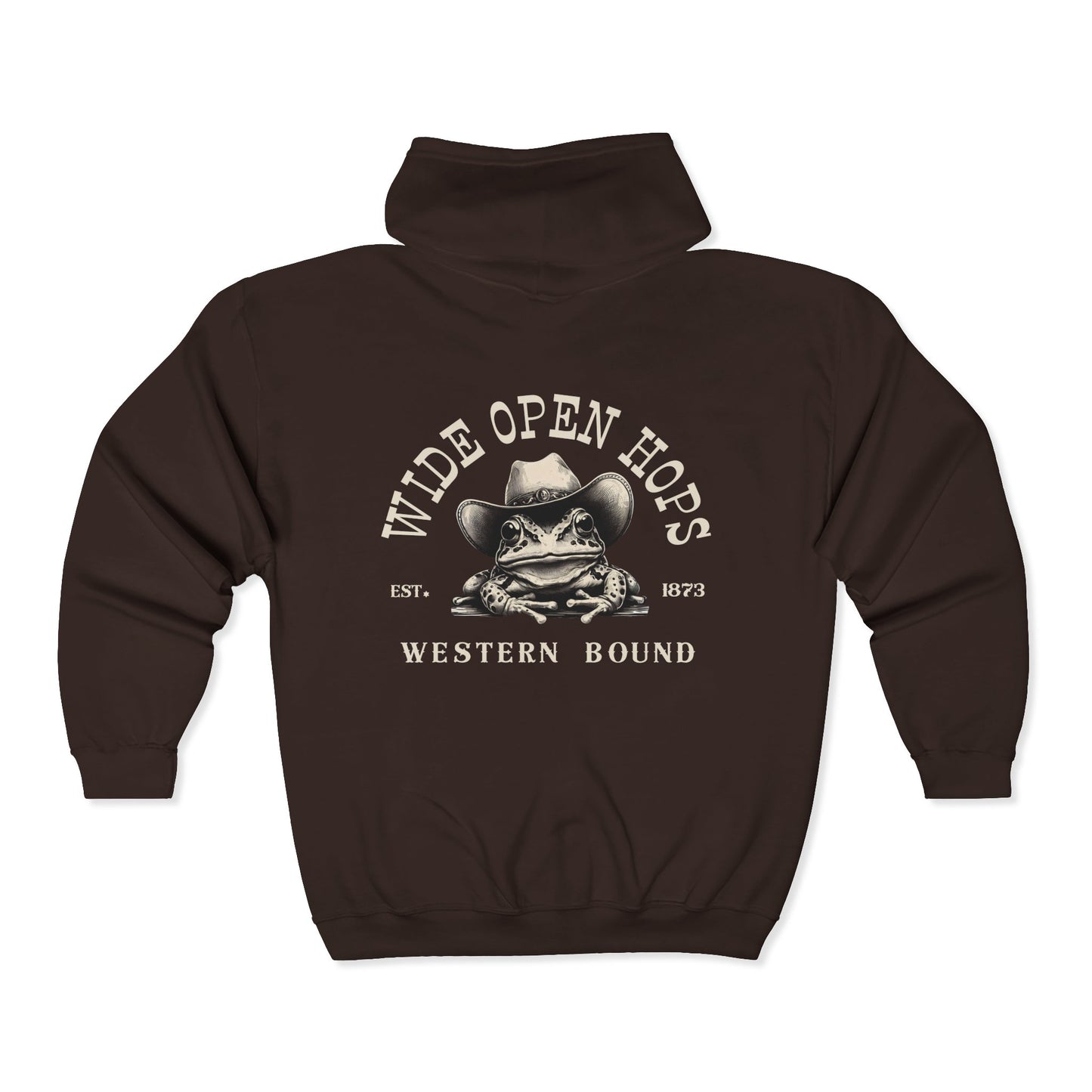 Western Frog Zip Up Hoodie