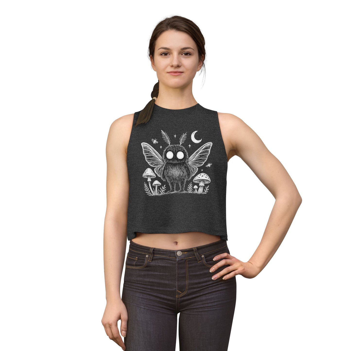 Mothman Crop Tank Top