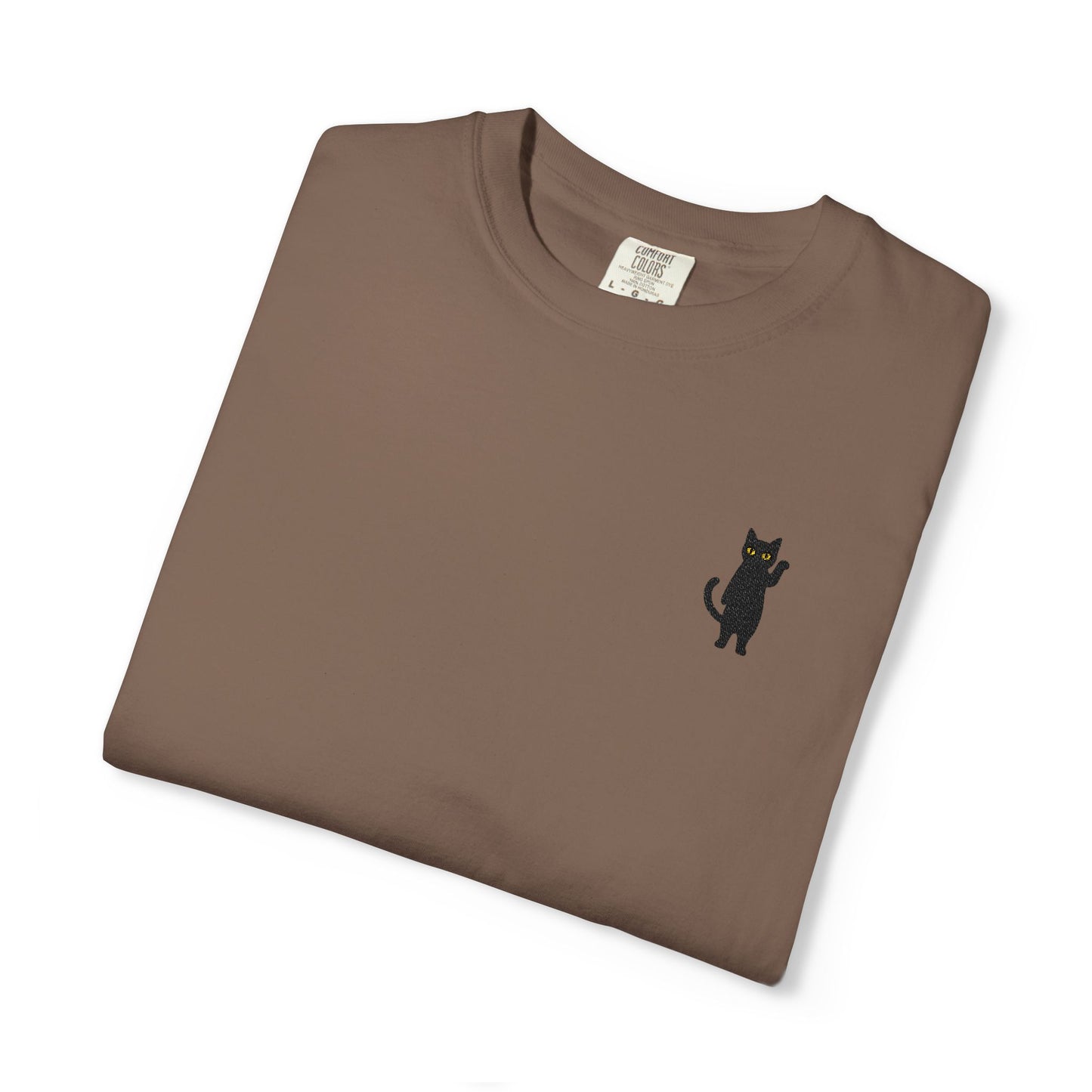 Funny Cat Embroidered Tee