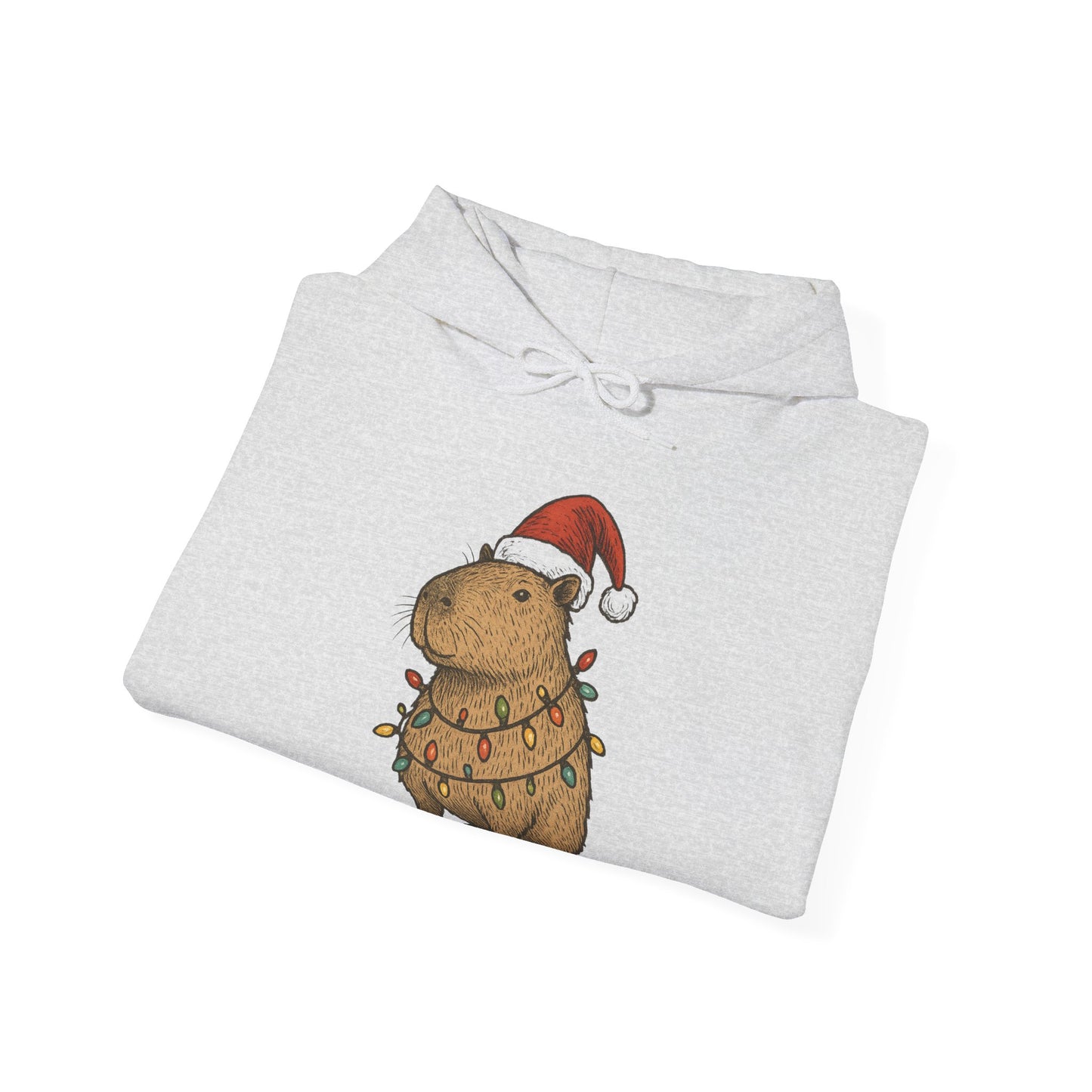 Christmas Capybara Hoodie - Unisex Sweatshirt