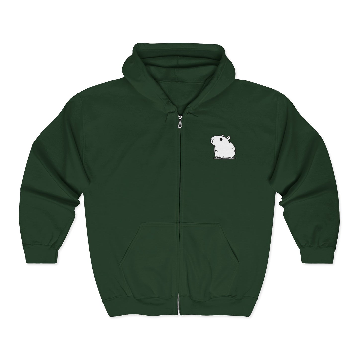 Capybara Zip Up Hoodie