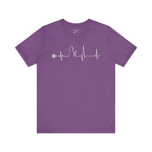 Cat heartbeat shirt