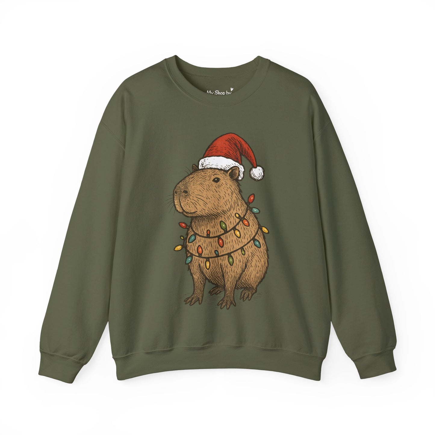 Christmas Capybara Sweatshirt - Unisex Sweatshirt