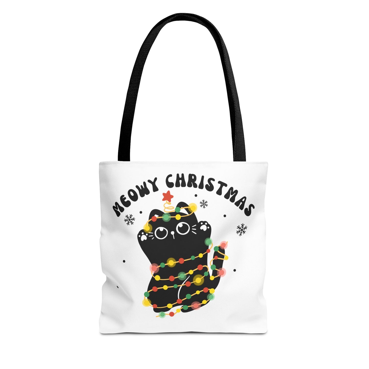 Meowy Christmas Tote Bag