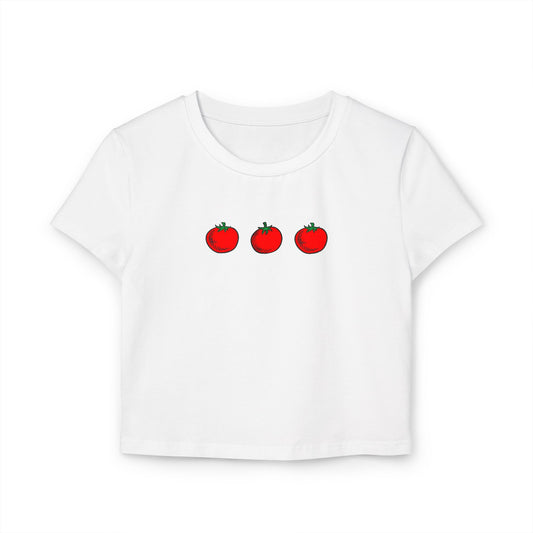 Tomato Baby Tee Shirt for Women