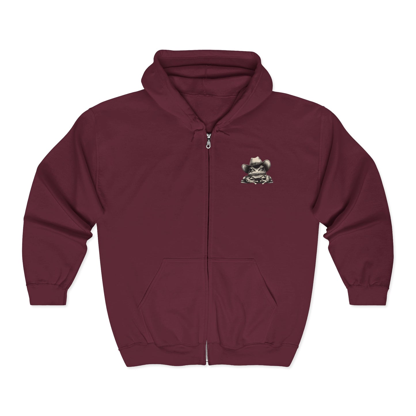 Western Frog Zip Up Hoodie