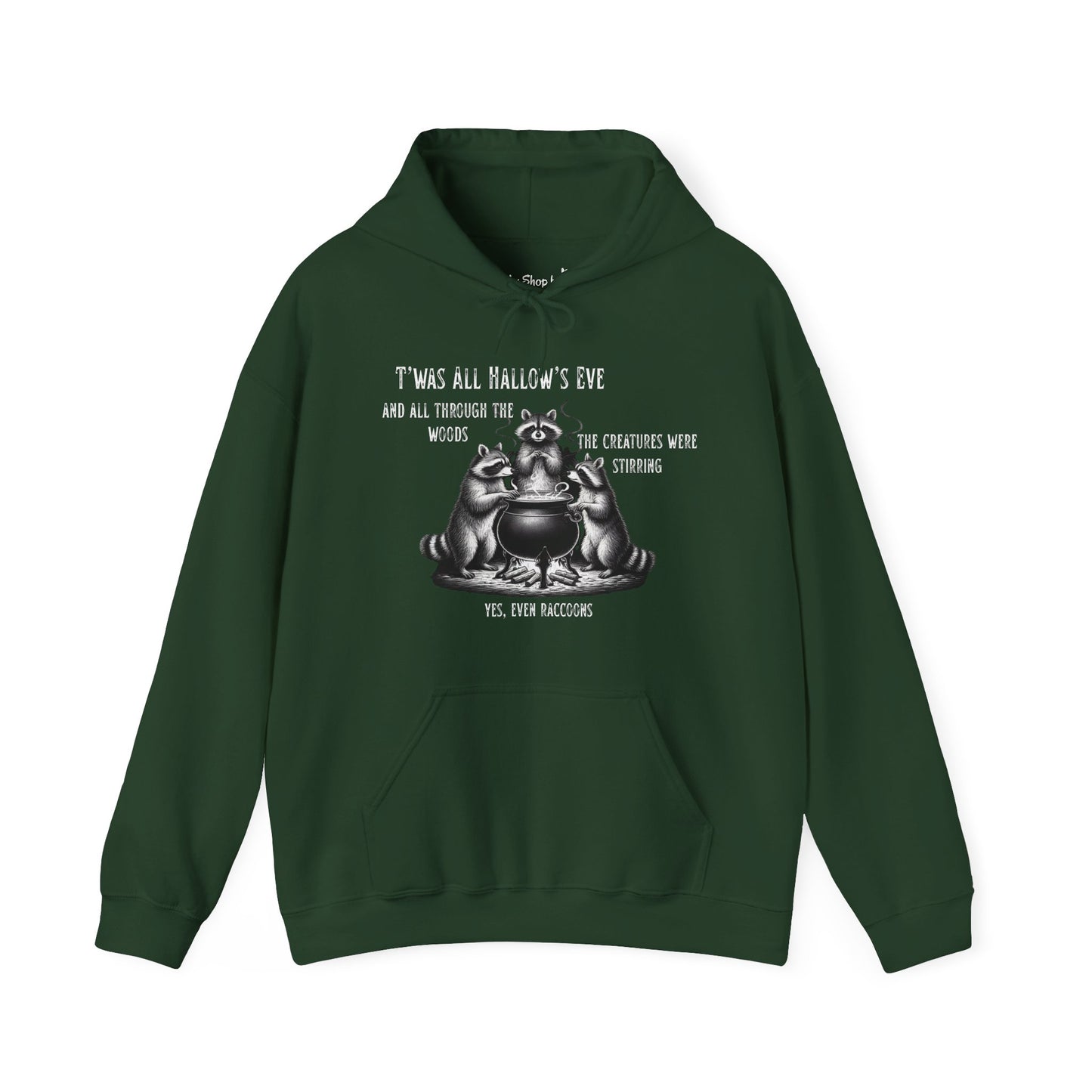 Raccoon Cauldron Halloween Hoodie