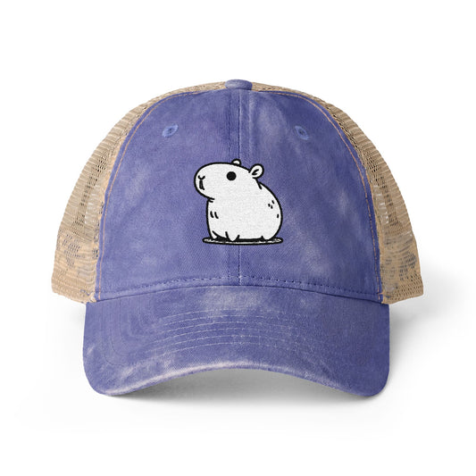 Women's Washed Mesh-Back Capybara Hat