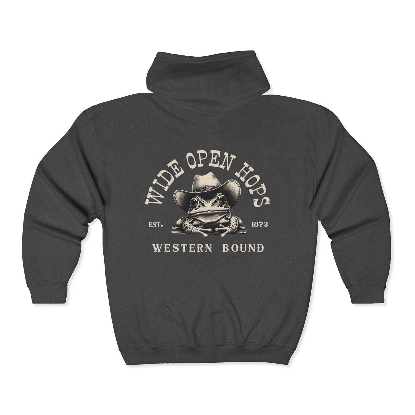 Western Frog Zip Up Hoodie
