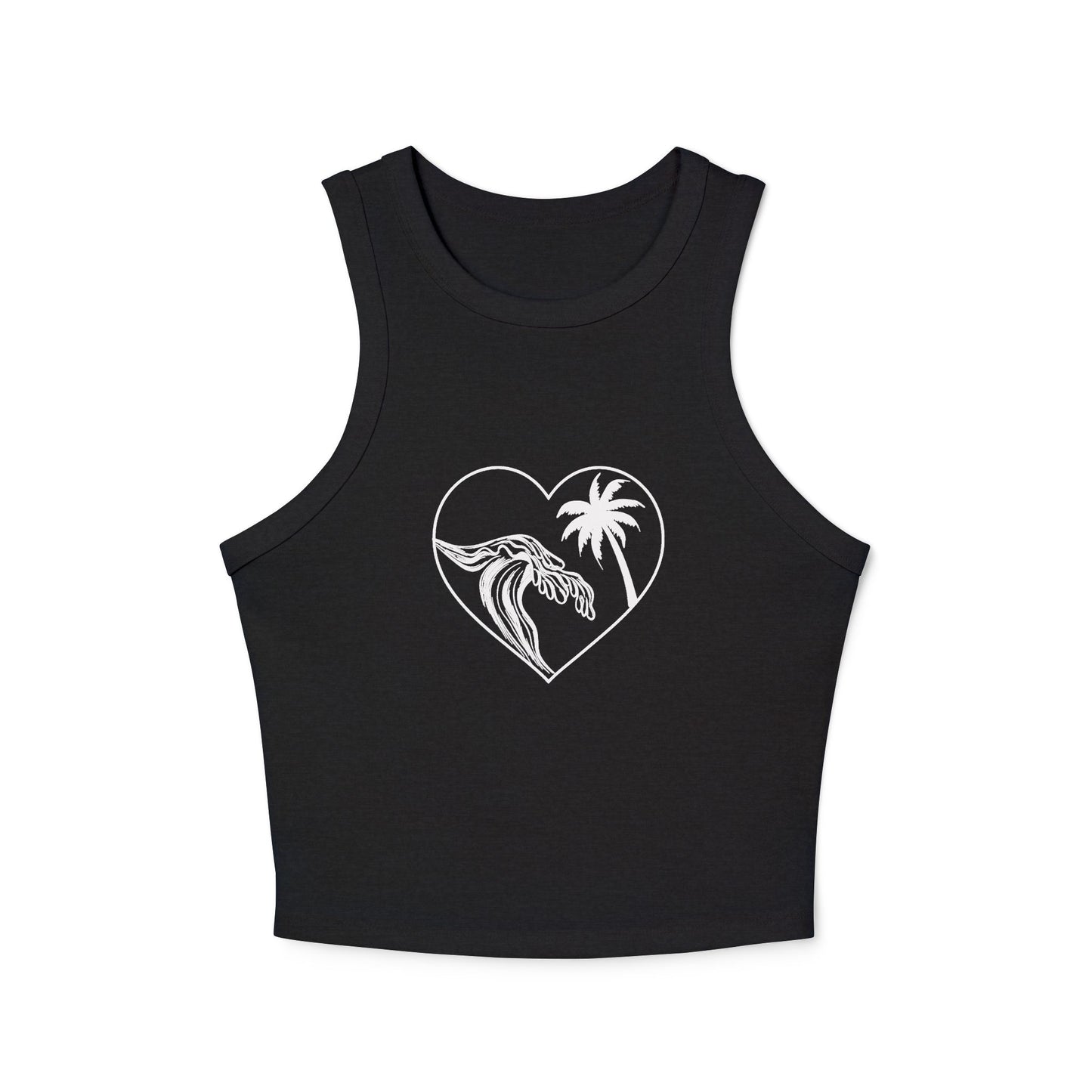 Wave Palm Tree Heart Shirt