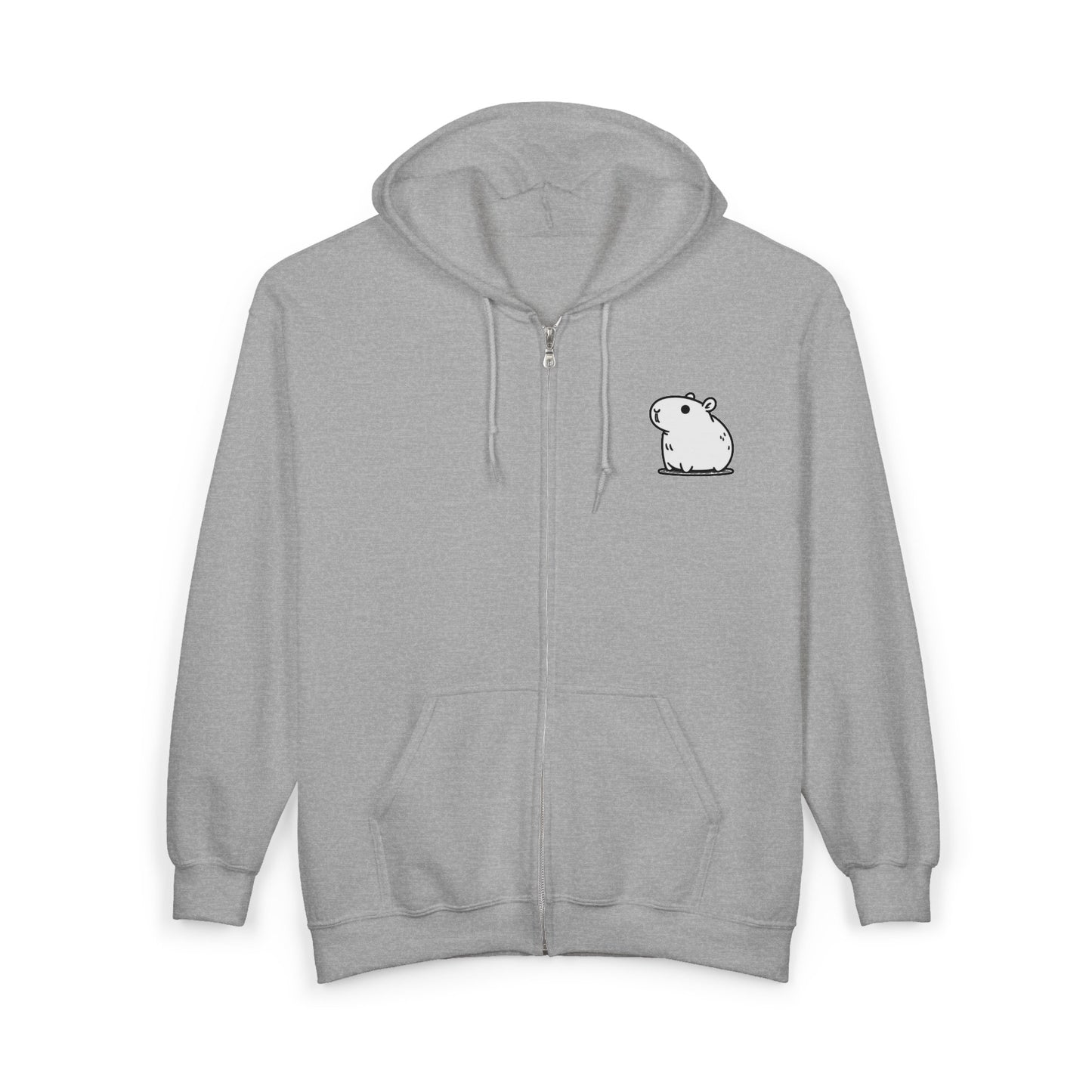 Capybara Zip Up Hoodie