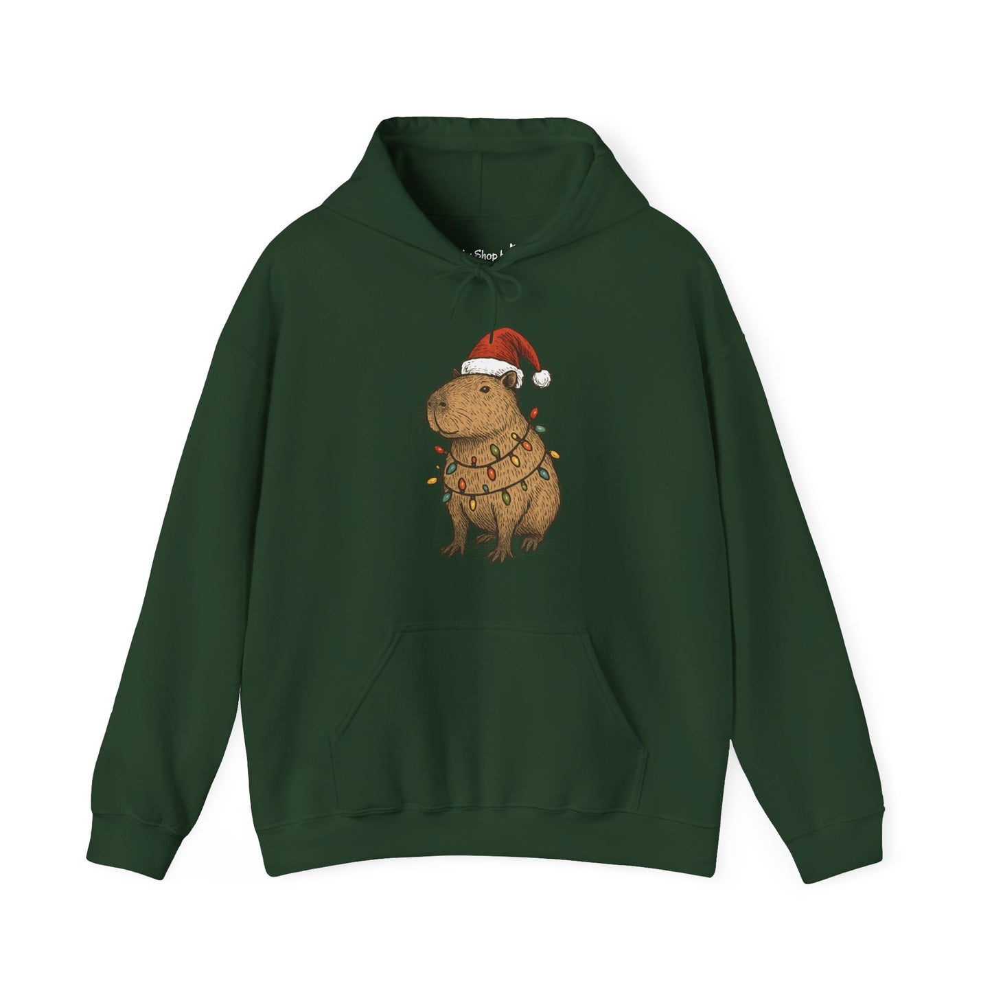 Christmas Capybara Hoodie - Unisex Sweatshirt