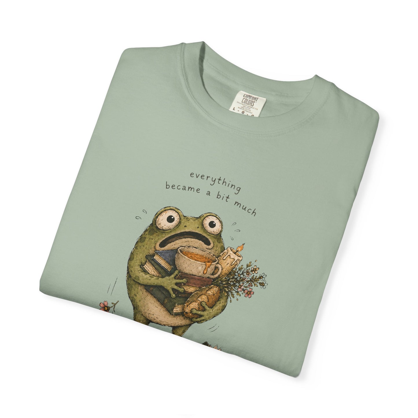 Overstimulated Frog Shirt - everything became a bit much