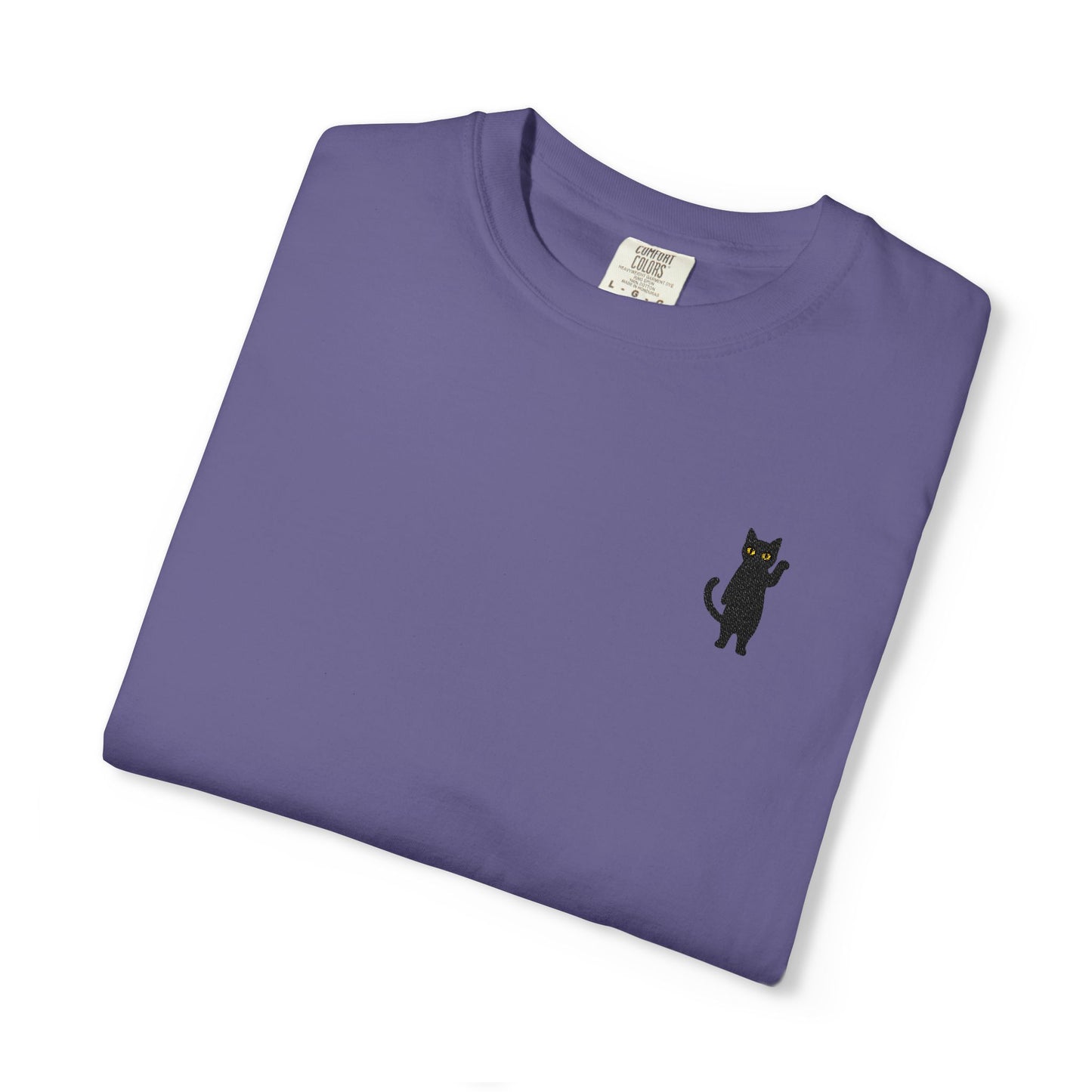 Funny Cat Embroidered Tee