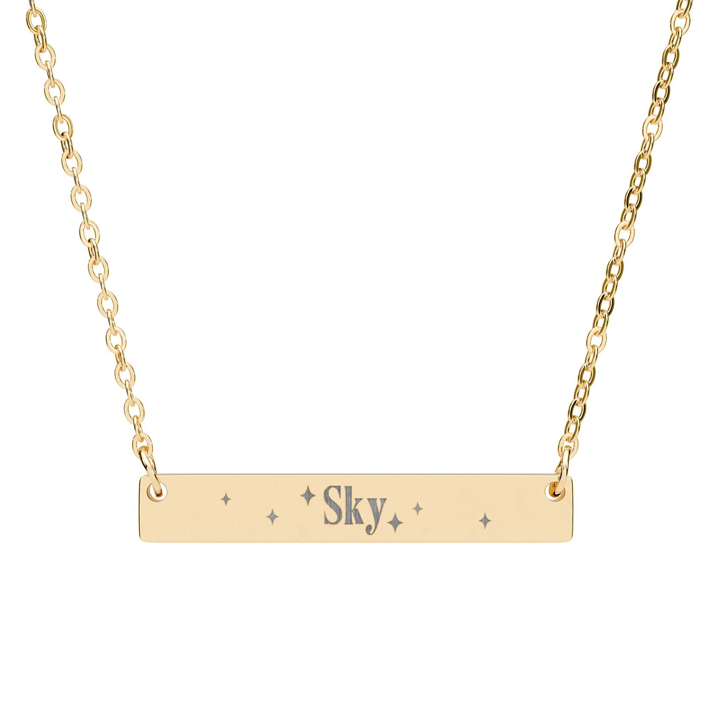 Name Bar Necklace (Horizontal)