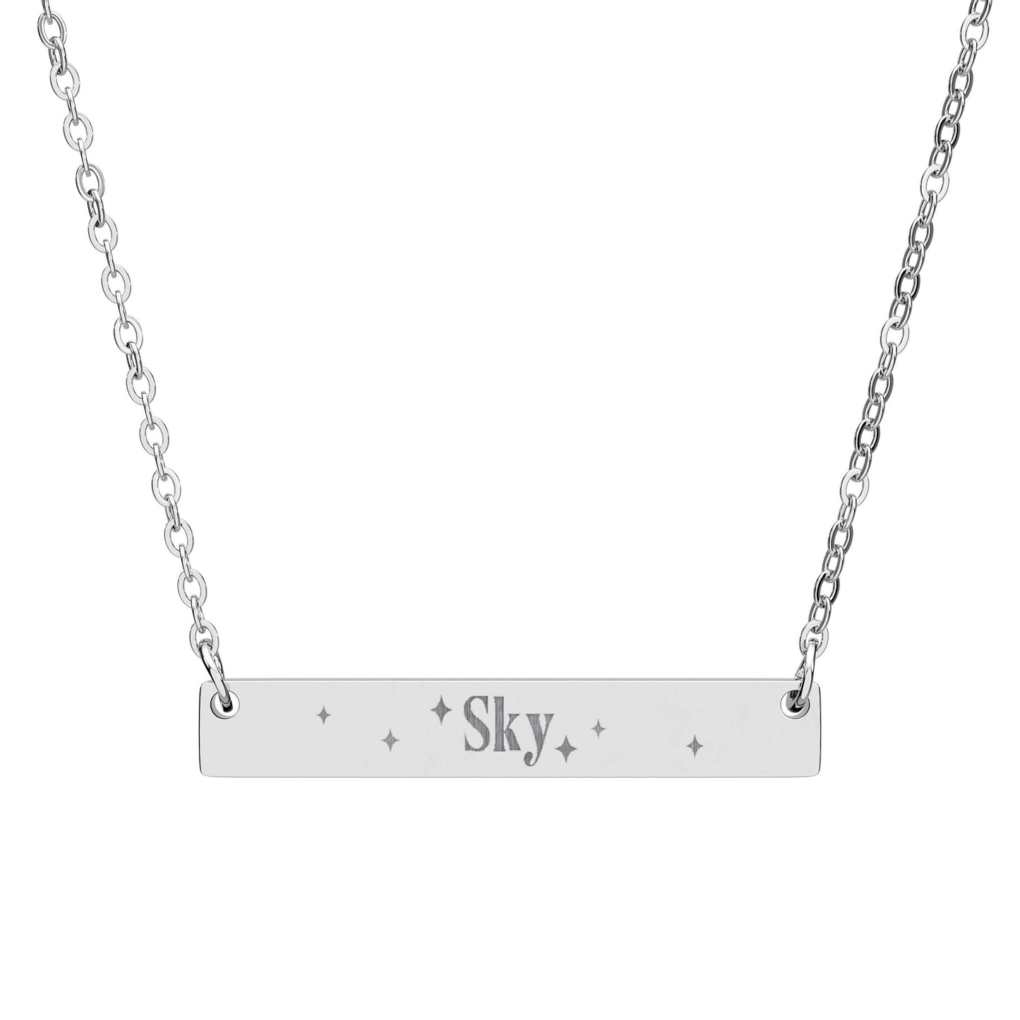 Name Bar Necklace (Horizontal)