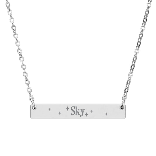 Name Bar Necklace (Horizontal)