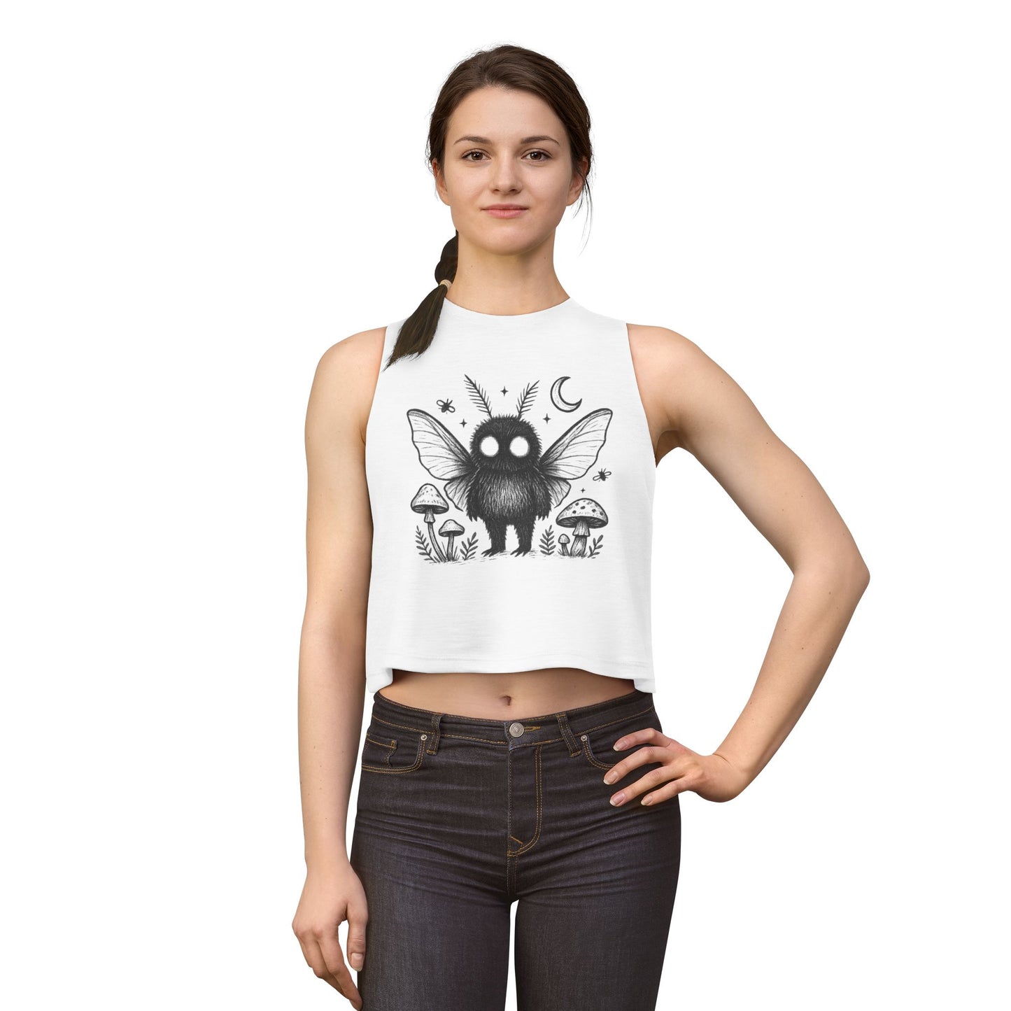 Mothman Crop Tank Top
