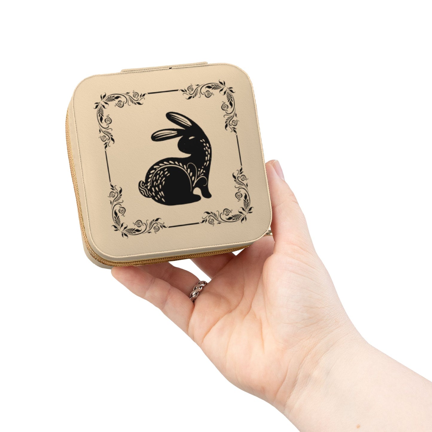 Travel Jewelry Case - Bunny Design