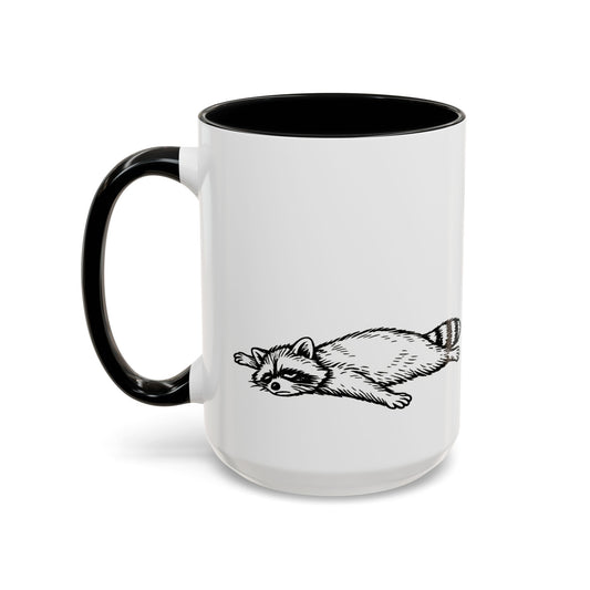 Tired Raccoon Coffee Mug