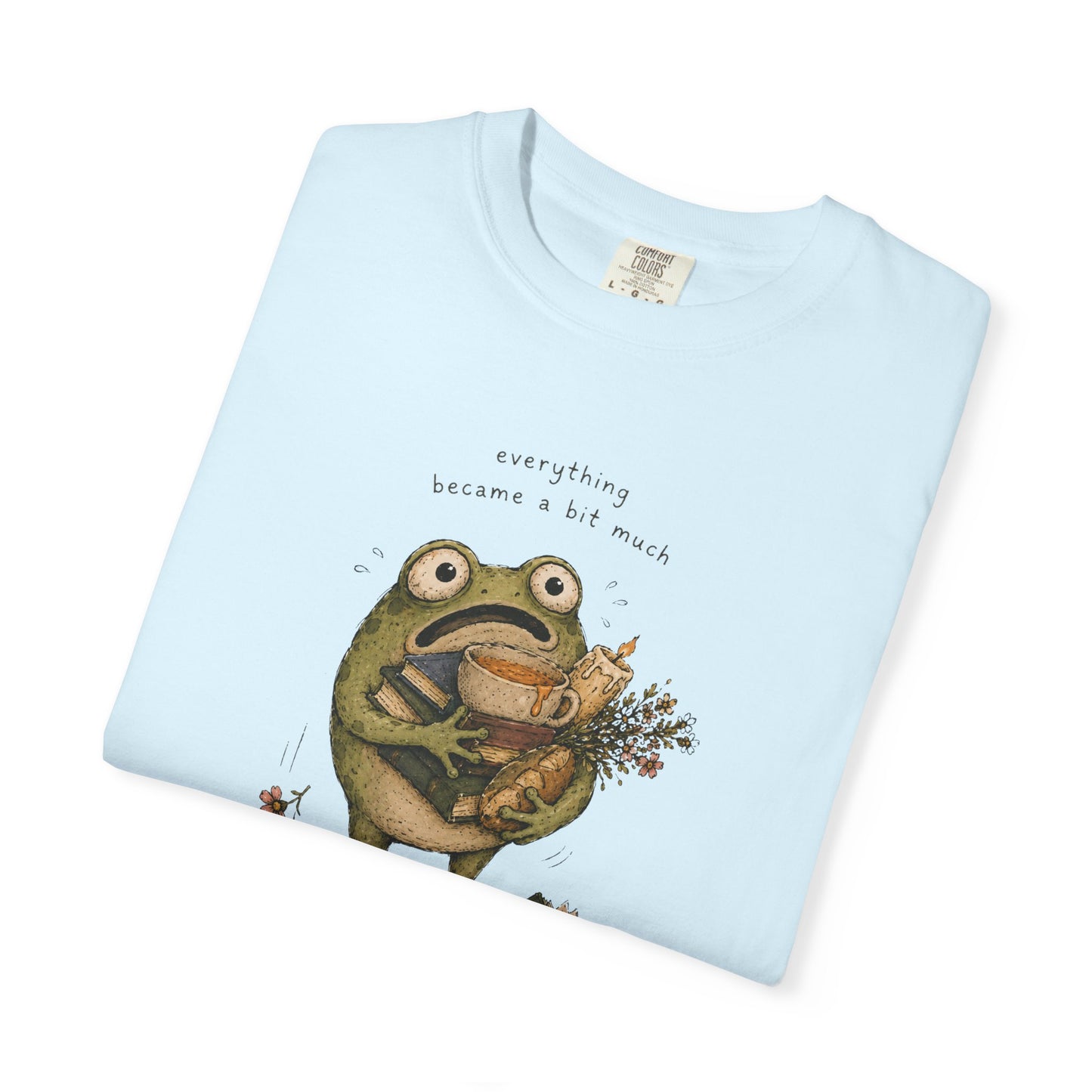 Overstimulated Frog Shirt - everything became a bit much