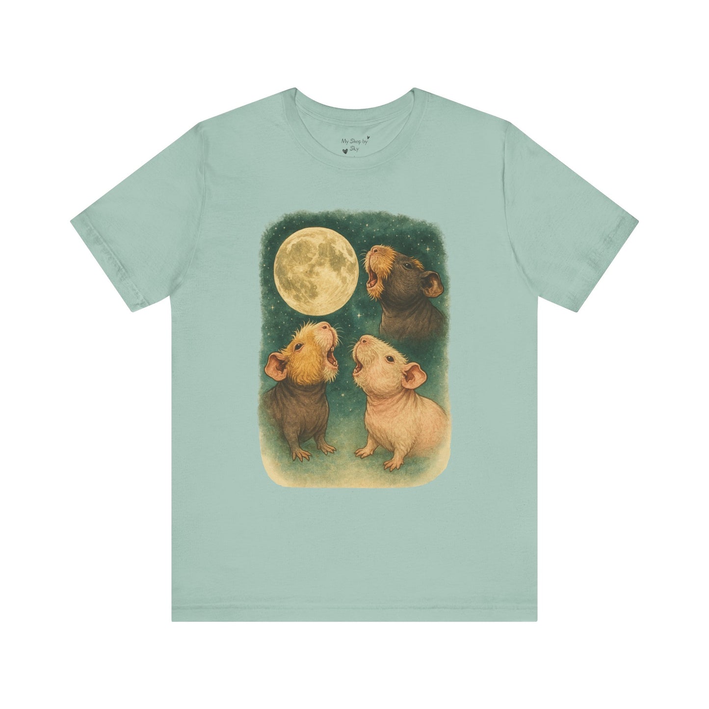 Werewolf Skinny Pig Unisex Tee (Hairless Guinea Pig Shirt)