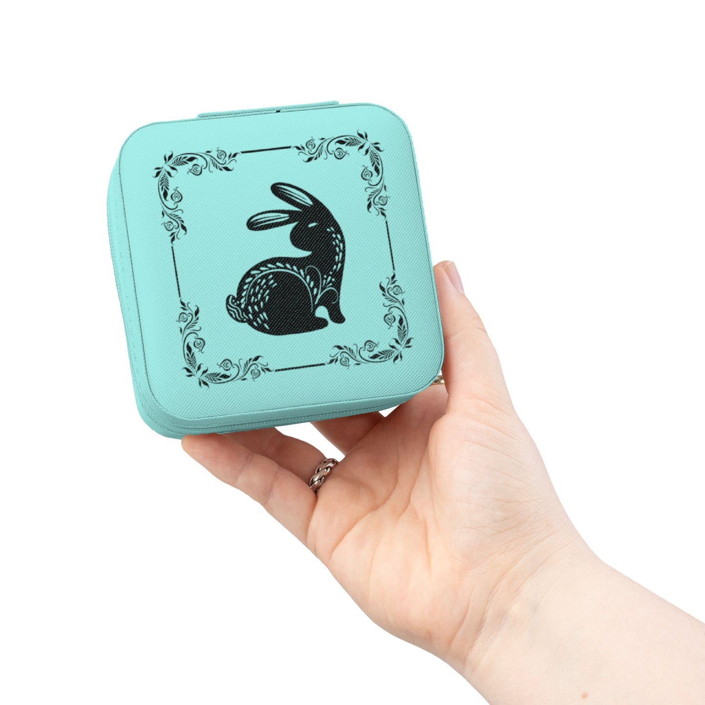 Travel Jewelry Case - Bunny Design