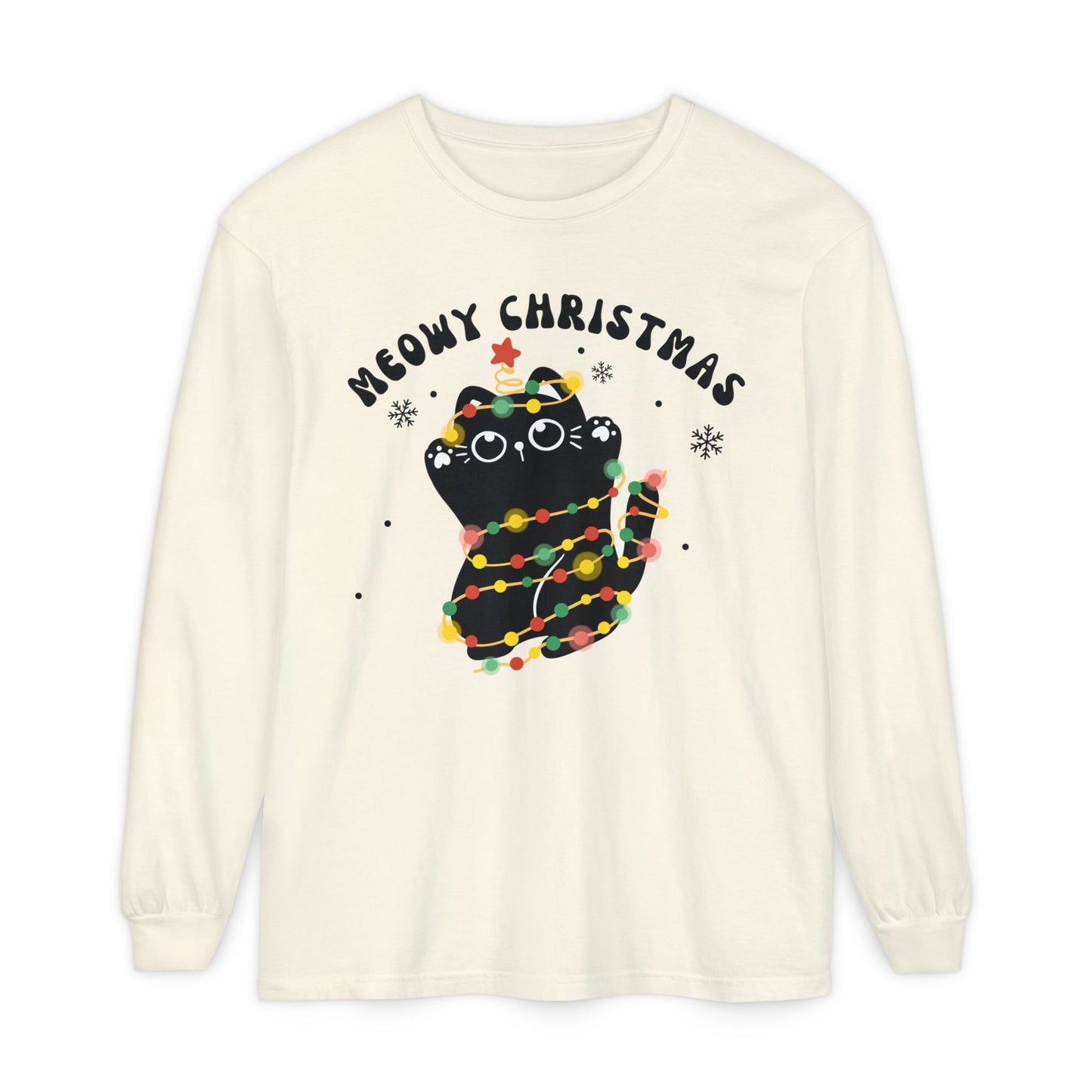 Meowy Christmas Long Sleeve T-Shirt