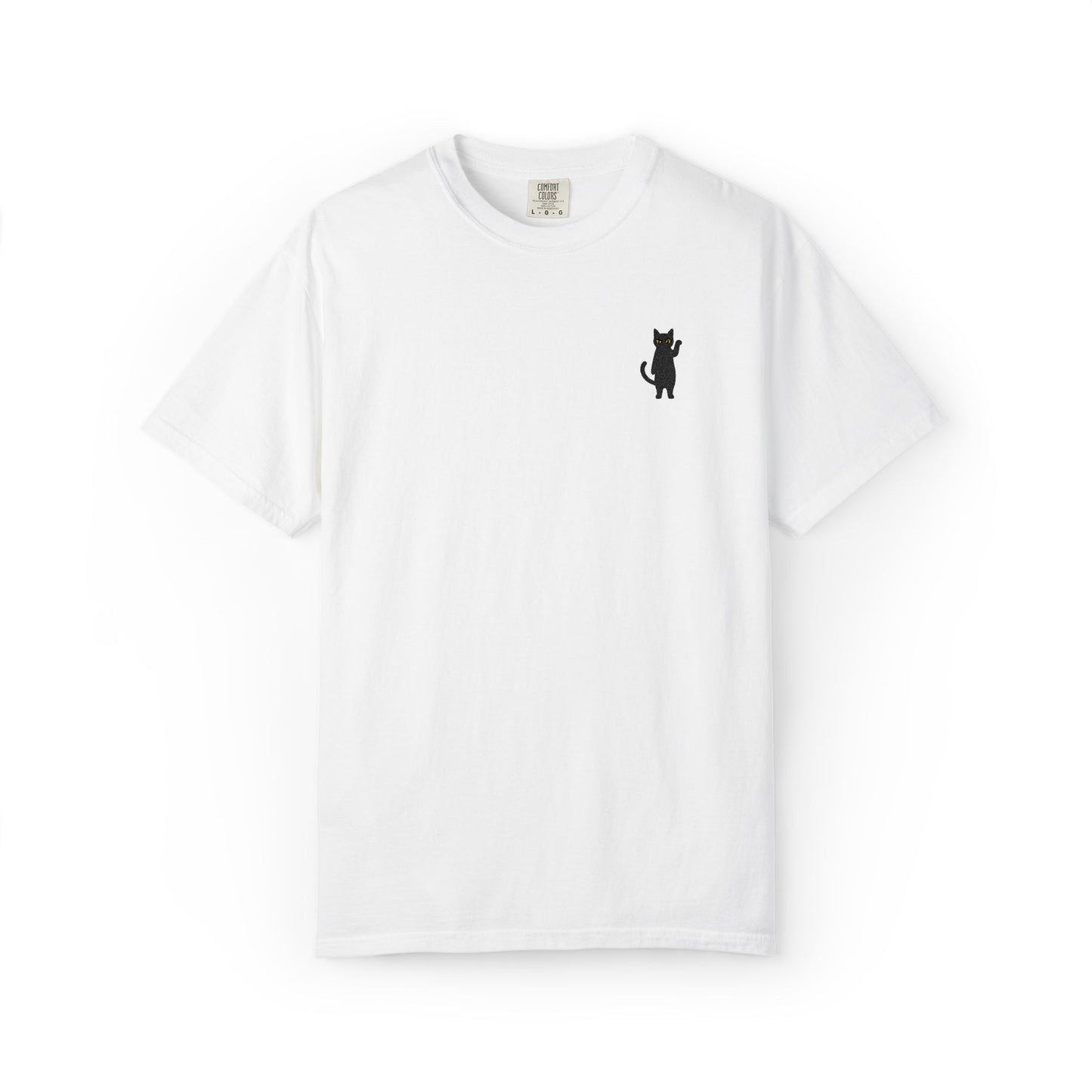 Funny Cat Embroidered Tee