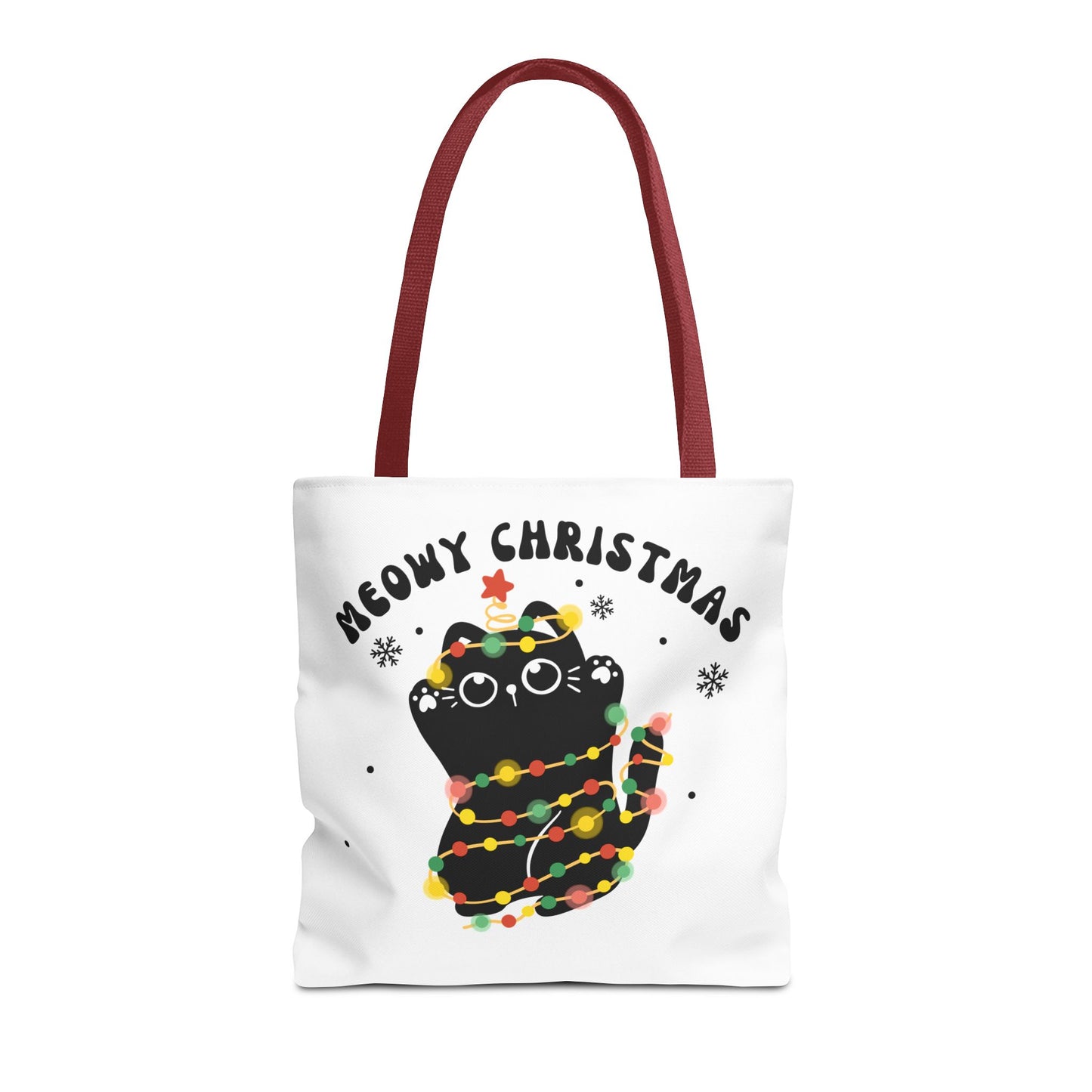 Meowy Christmas Tote Bag