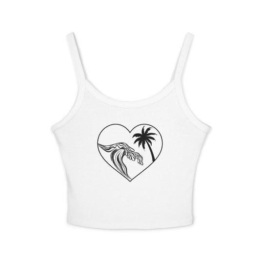 Women's Wave palm tree tank