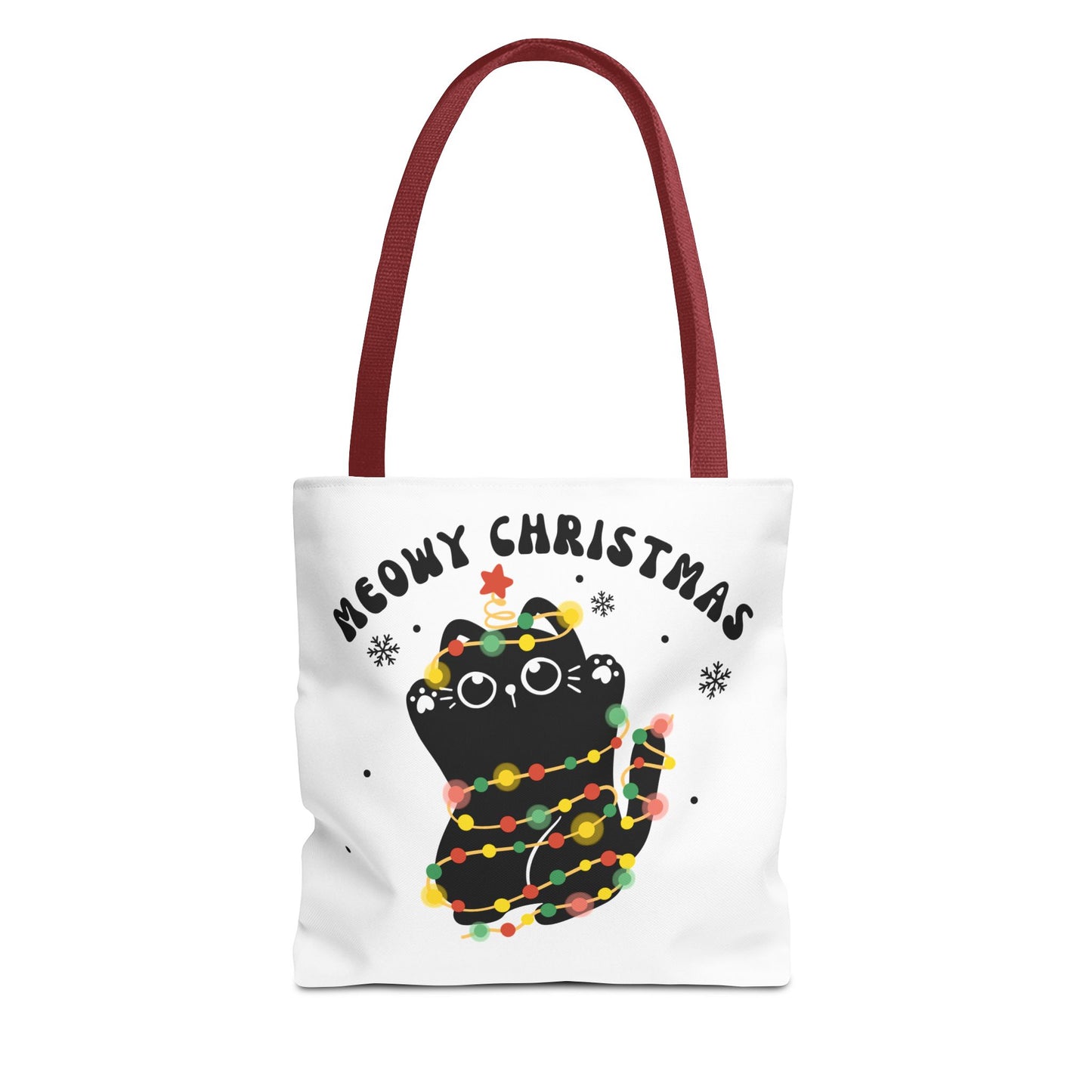 Meowy Christmas Tote Bag