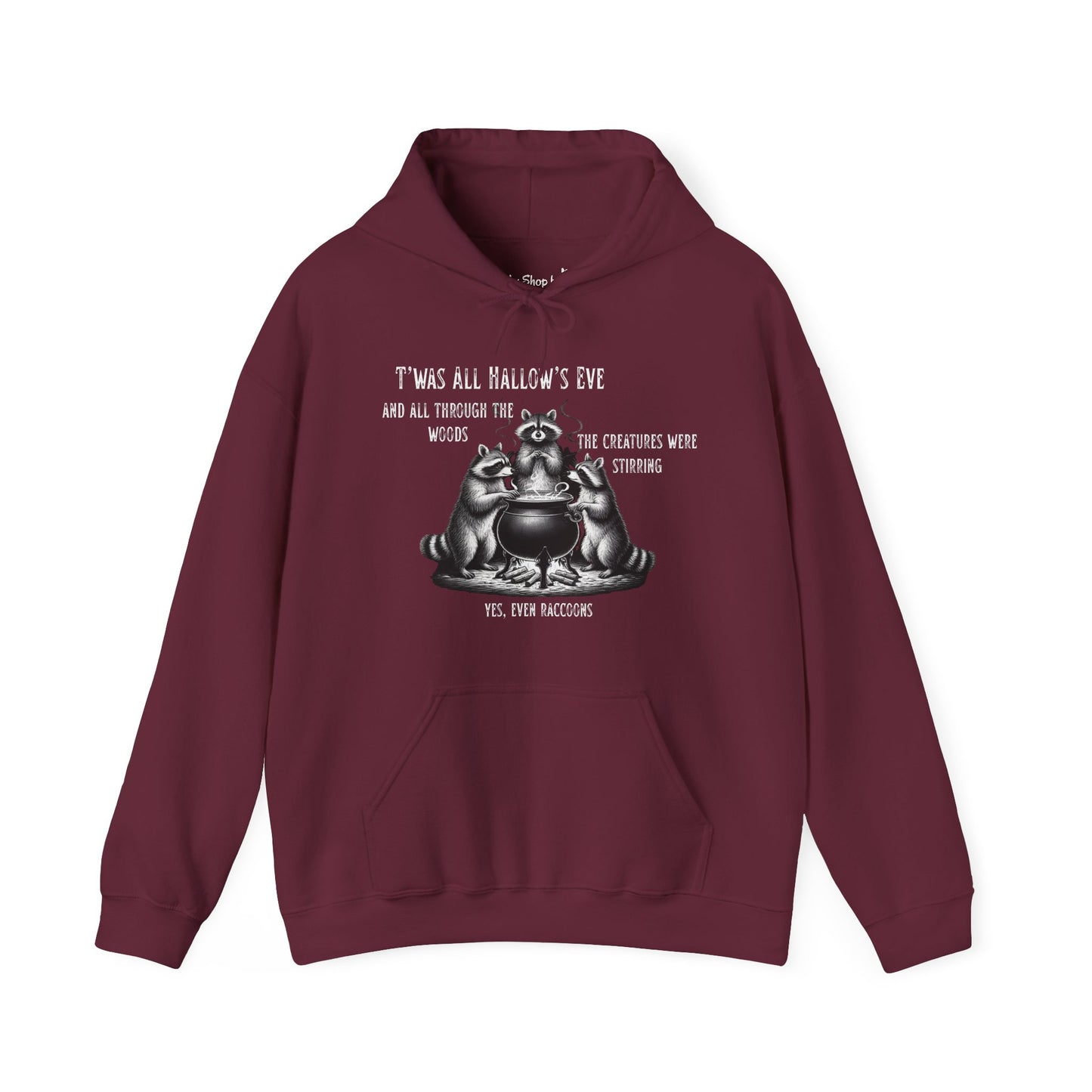 Raccoon Cauldron Halloween Hoodie