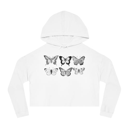 Cropped Butterfly Hoodie